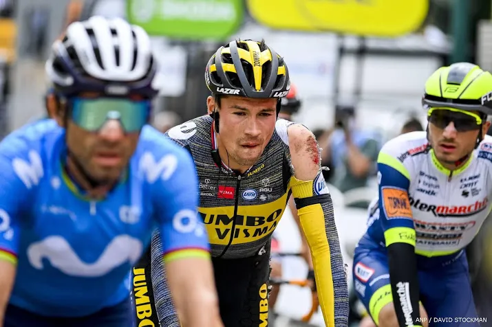 jumbo kopman roglic gelukkig niets gebroken