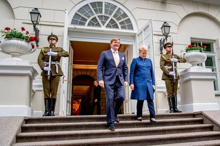 koning ontvangen in litouwen