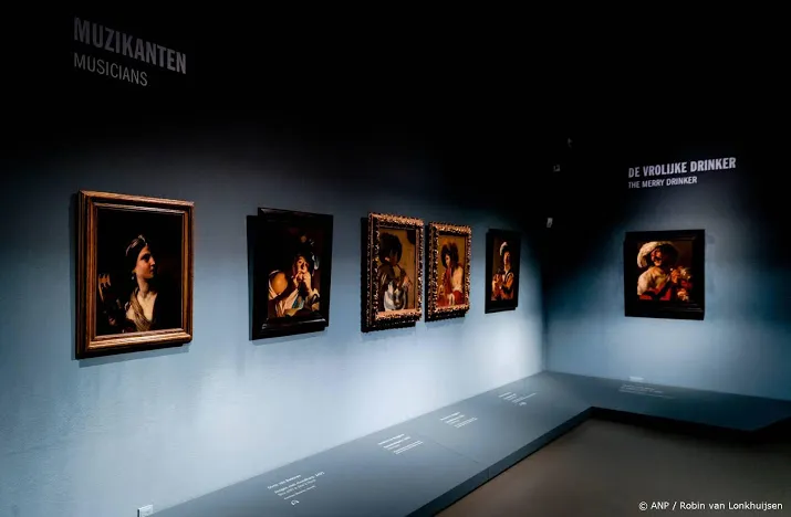 koning opent tentoonstelling caravaggio