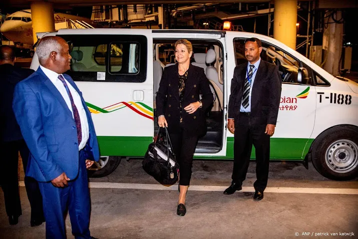 koningin maxima aangekomen in ethiopie