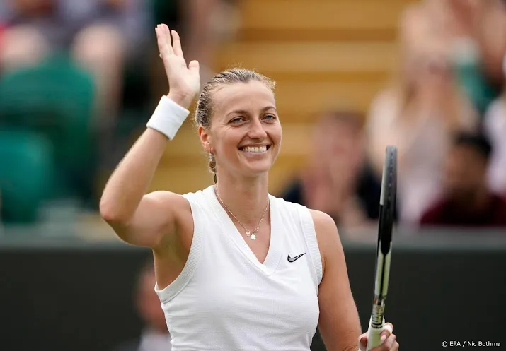 kvitova eindelijk weer eens in vierde ronde