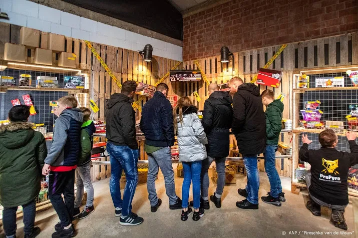 laatste dag van verkoop vuurwerk