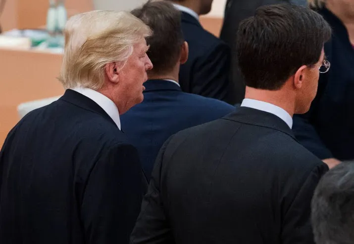 lastig eerste bezoek rutte aan trump