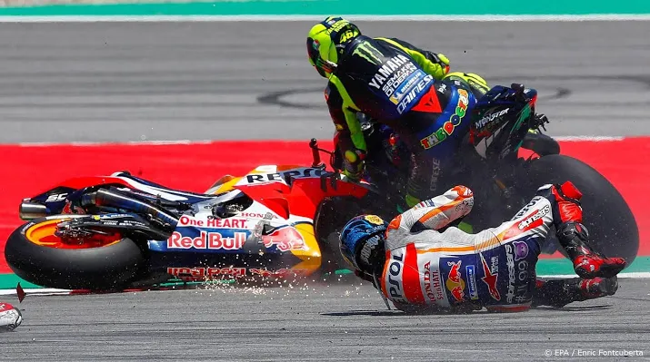 lorenzo hard ten val in assen tijdens training