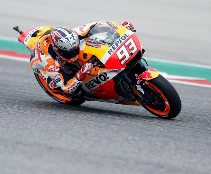 marquez behaalt eerste zege van het seizoen
