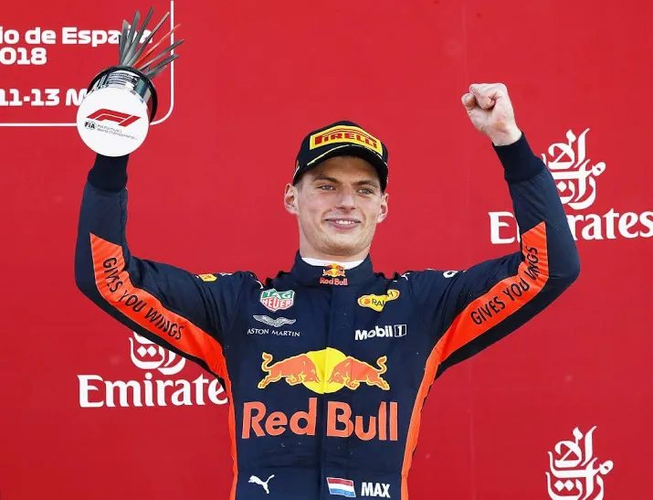 max verstappen in actie op circuit zandvoort