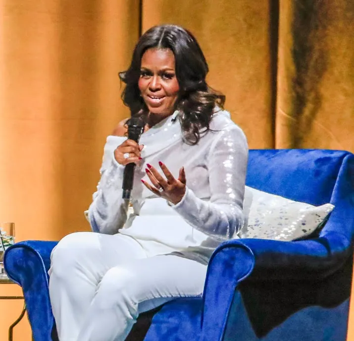 michelle obama in april in nederland