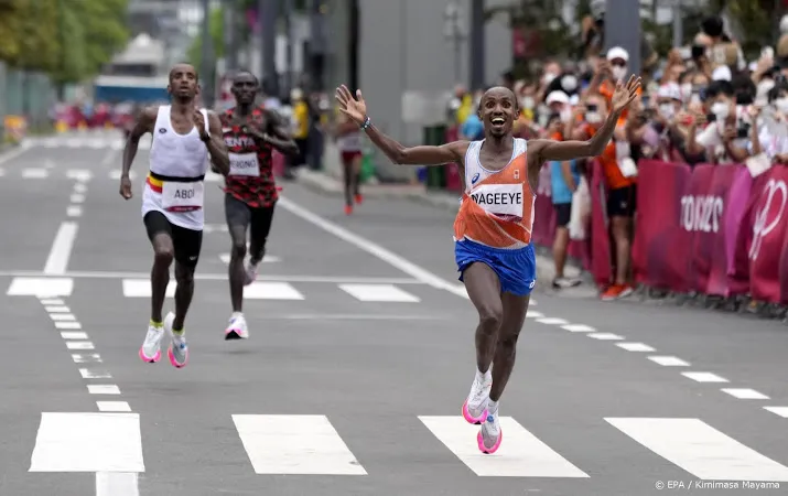 nageeye na zilver op marathon voelde alsof ik aan het joggen was