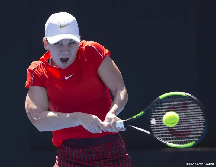 nederlaag tennisster halep bij rentree