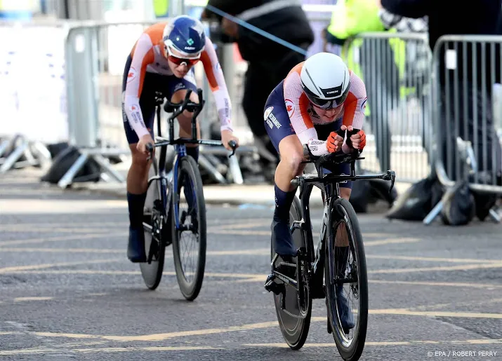 nederland mist podium bij gemengde ploegentijdrit op ek wielrennen