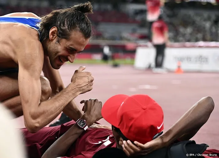 olympische hoogspringers twee gouden medailles graag