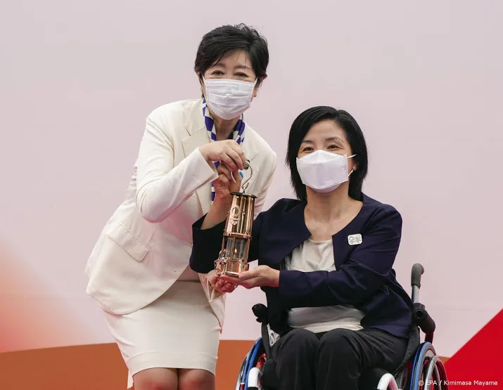 olympische vlam arriveert twee weken voor start spelen in tokio