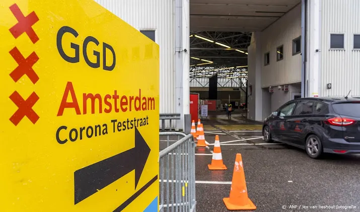 opnieuw minder nieuwe coronagevallen lijn gaat schuin omlaag