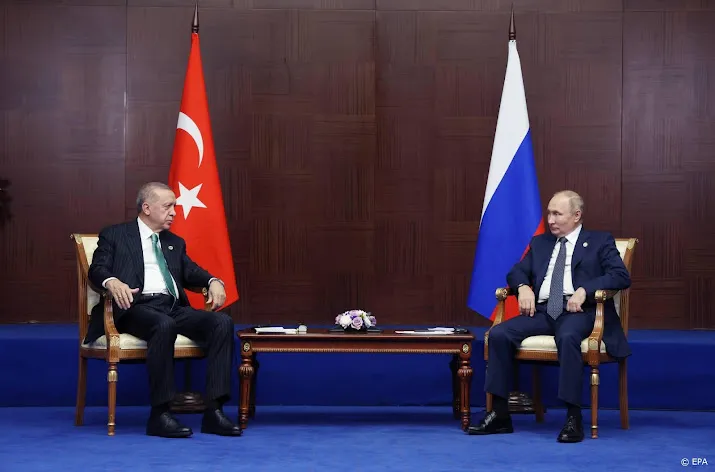 poetin belt met erdogan over gashub in turkije