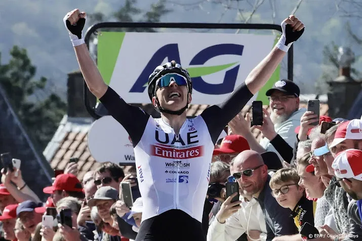 pogacar wint ook wielerkoers waalse pijl