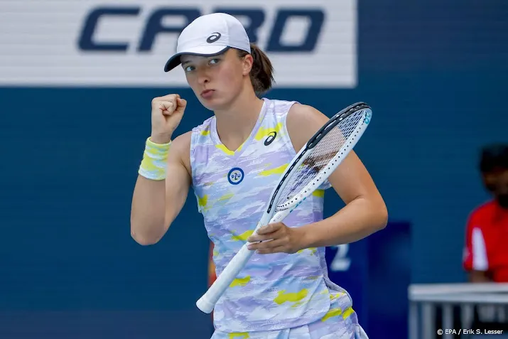 poolse tennisster swiatek boekt twintigste zege op rij