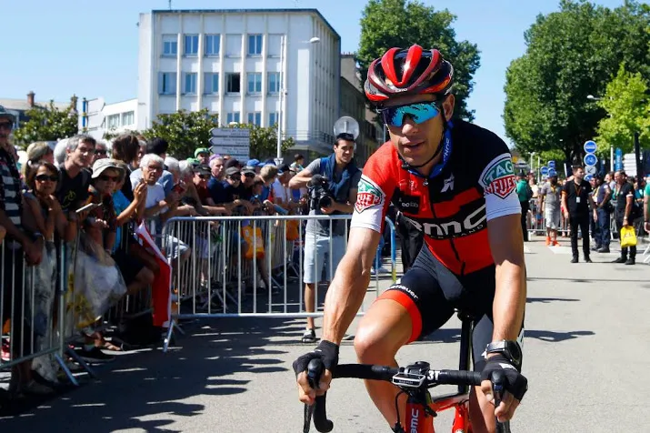 porte verlaat tour na harde val