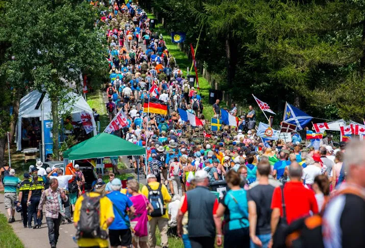 recordaantal nationaliteiten in vierdaagse