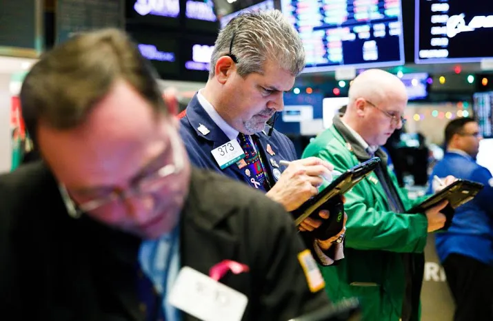recordjacht wall street stokt