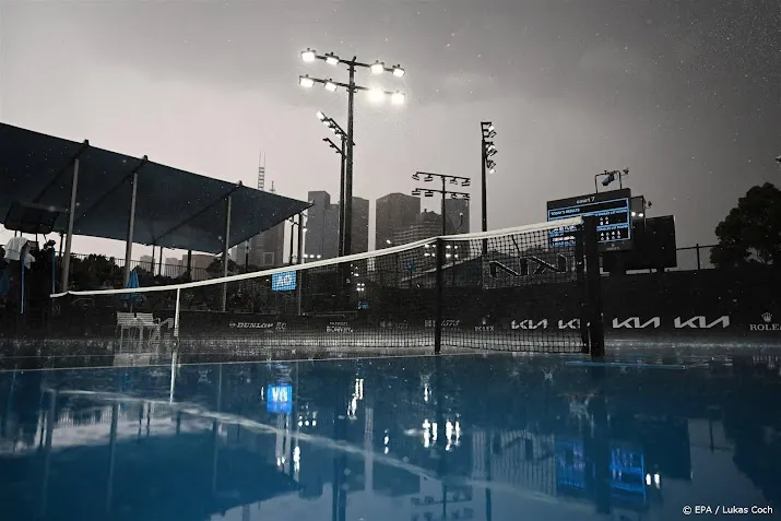 regen zorgt voor verschuivingen tennispartijen in melbourne