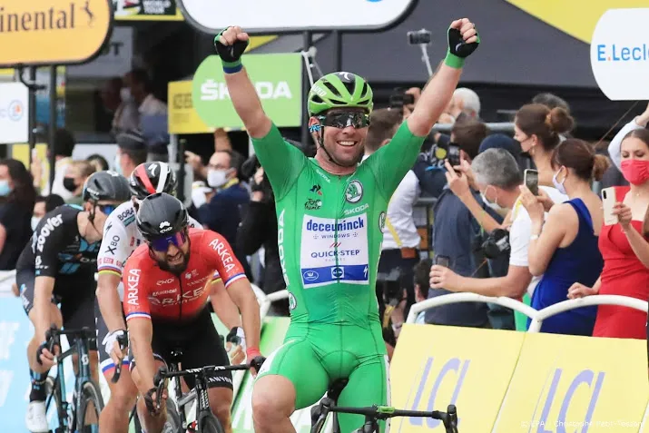 ritwinnaar cavendish een sprint uit het boekje