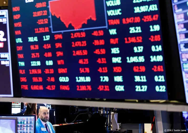 rode koersenborden op wall street