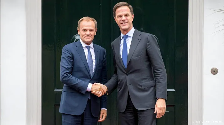 rutte overlegt met eu president tusk