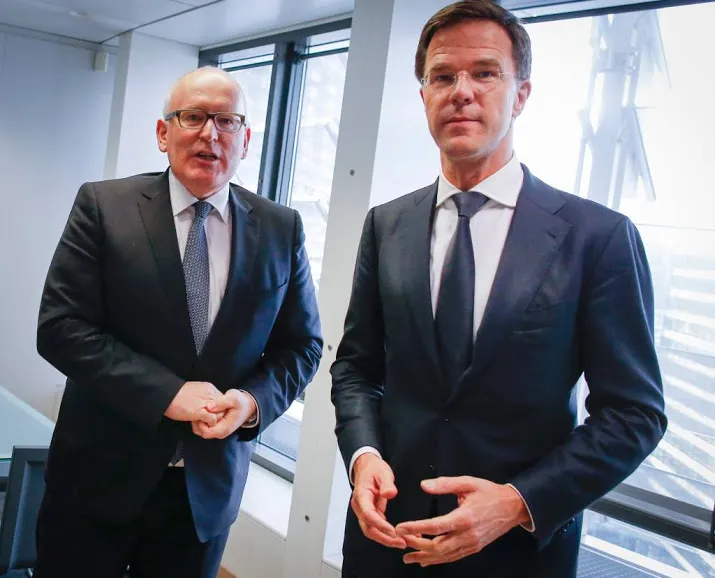 rutte vol lof over eurocommissaris timmermans