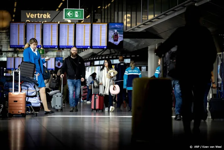 schiphol geen problemen door drukte