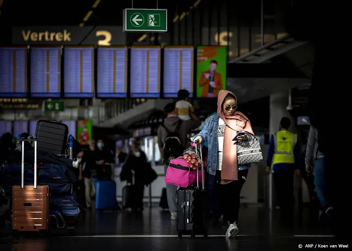 schiphol grote drukte maar alles liep goed door
