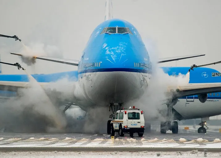 schiphol waarschuwt voor mogelijke sneeuwval