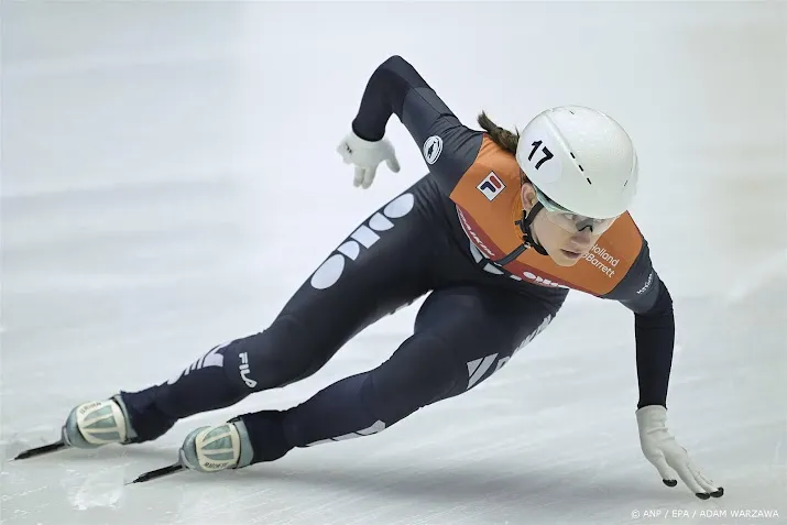 shorttrackster poutsma blijft desmet op 500 meter net voor