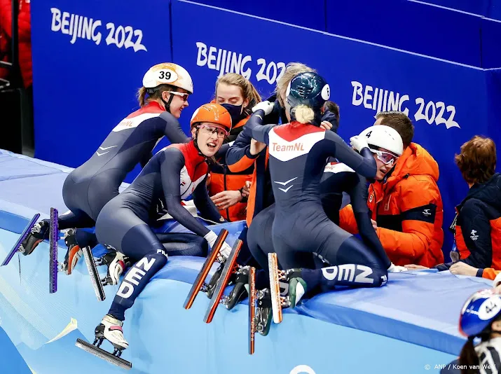 shorttracksters na olympisch goud dit was ook laras droom