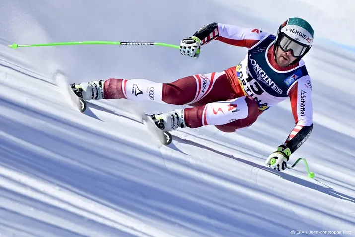 skier kriechmayr wint afdaling in saalbach