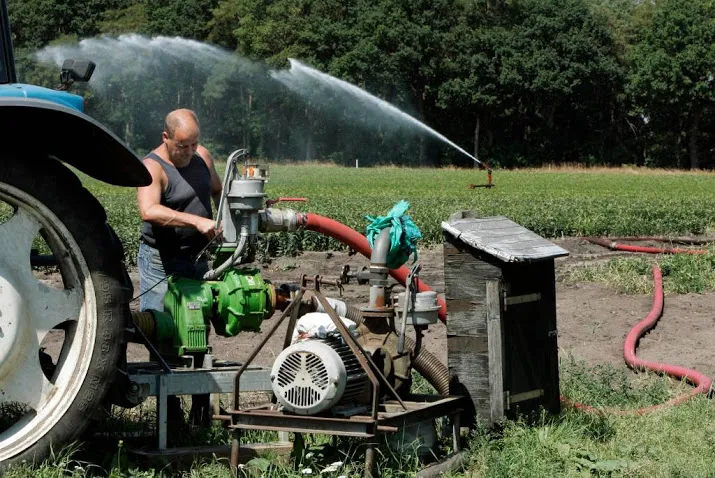 sproeiverbod voor boeren op de veluwe