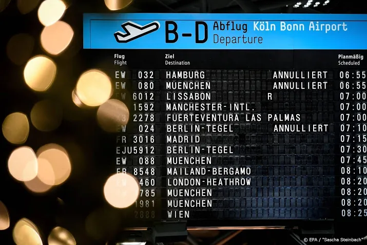 staking bij germanwings raakt 180 vluchten