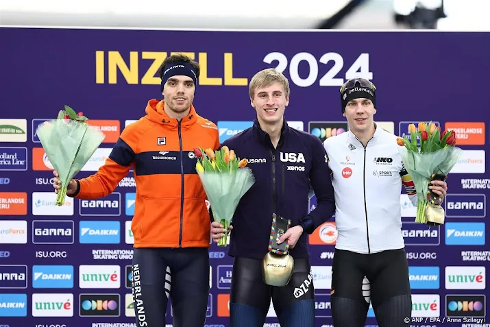 stolz wint 1500 meter en neemt enorme voorsprong op wk allround