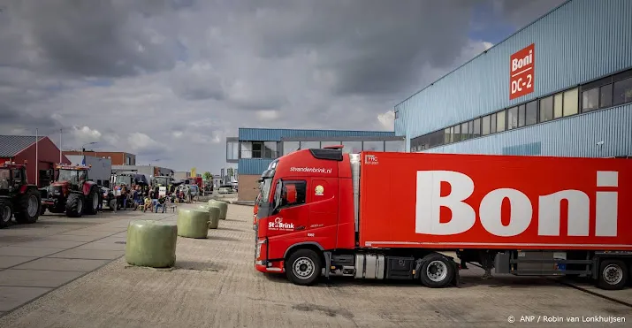 supermarkt boni raamt schade boerenblokkade op enkele tonnen