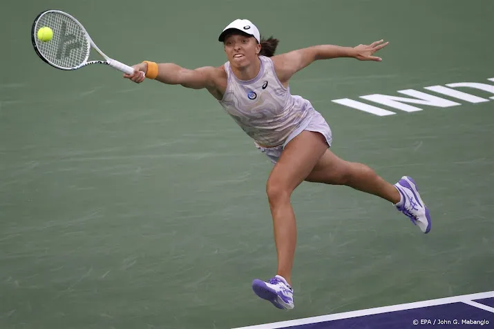 swiatek klaar voor rentree op tennisbaan na ribblessure