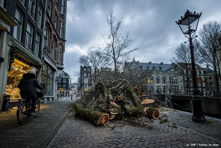 talloze meldingen van stormschade bij hulpdiensten