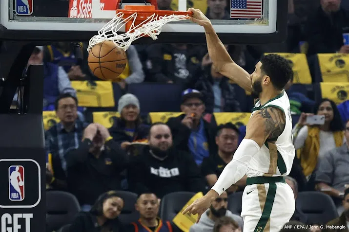 tatum leidt boston celtics met 41 punten langs brooklyn nets