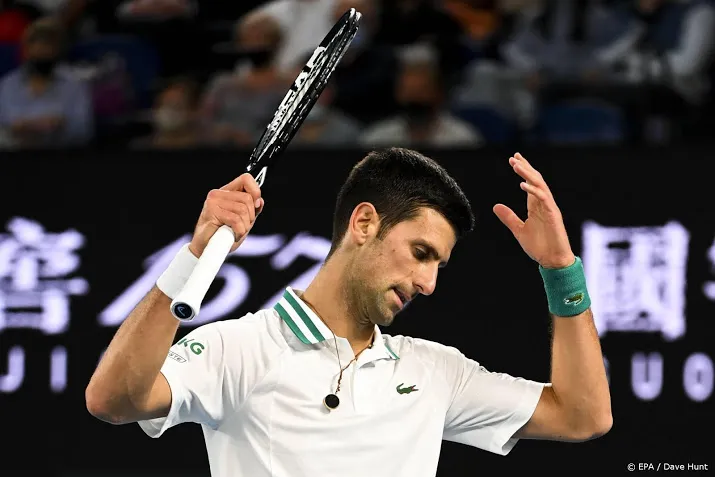 tennisser djokovic meldt zich af voor masterstoernooi miami