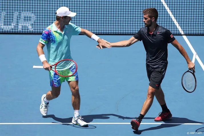 tennisser koolhof eenvoudig door in dubbelspel australian open