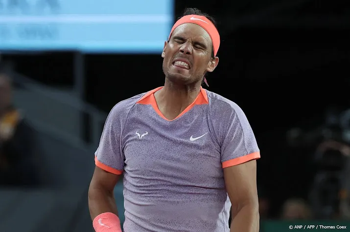 tennisser nadal uitgeschakeld op masterstoernooi in madrid