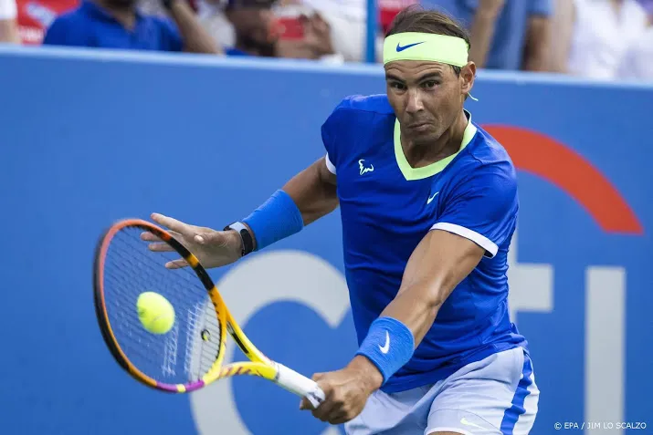 tennisser nadal verliest tweede partij na rentree