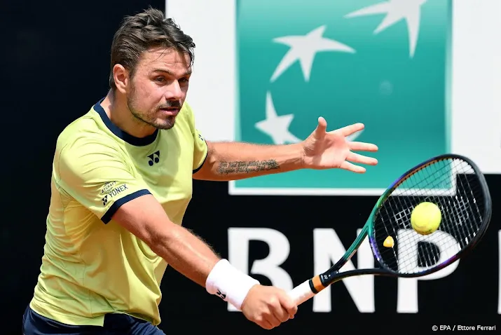 tennisser wawrinka boekt in rome eerste zege in ruim een jaar