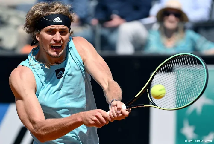 tennisser zverev bereikt kwartfinales masterstoernooi rome
