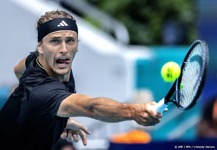 tennisser zverev maakt geen fout in derde ronde miami