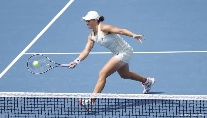 tennisster barty opnieuw naar finale in miami