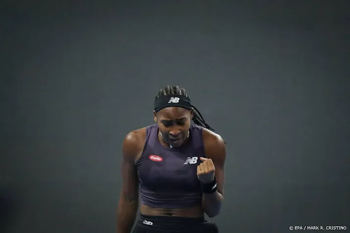 tennisster gauff wint eerste duel als grandslamkampioene